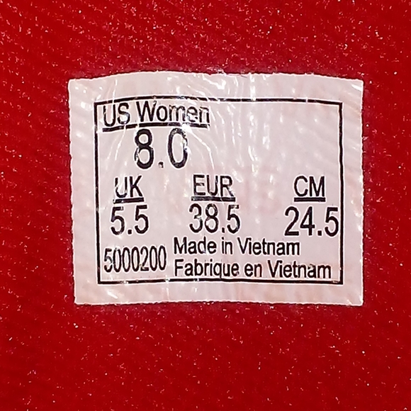 Vans Authentic Hawaiian Floral Boys 6.5 Women 8 Black Red Skateboarding Shoes - Picture 8 of 8